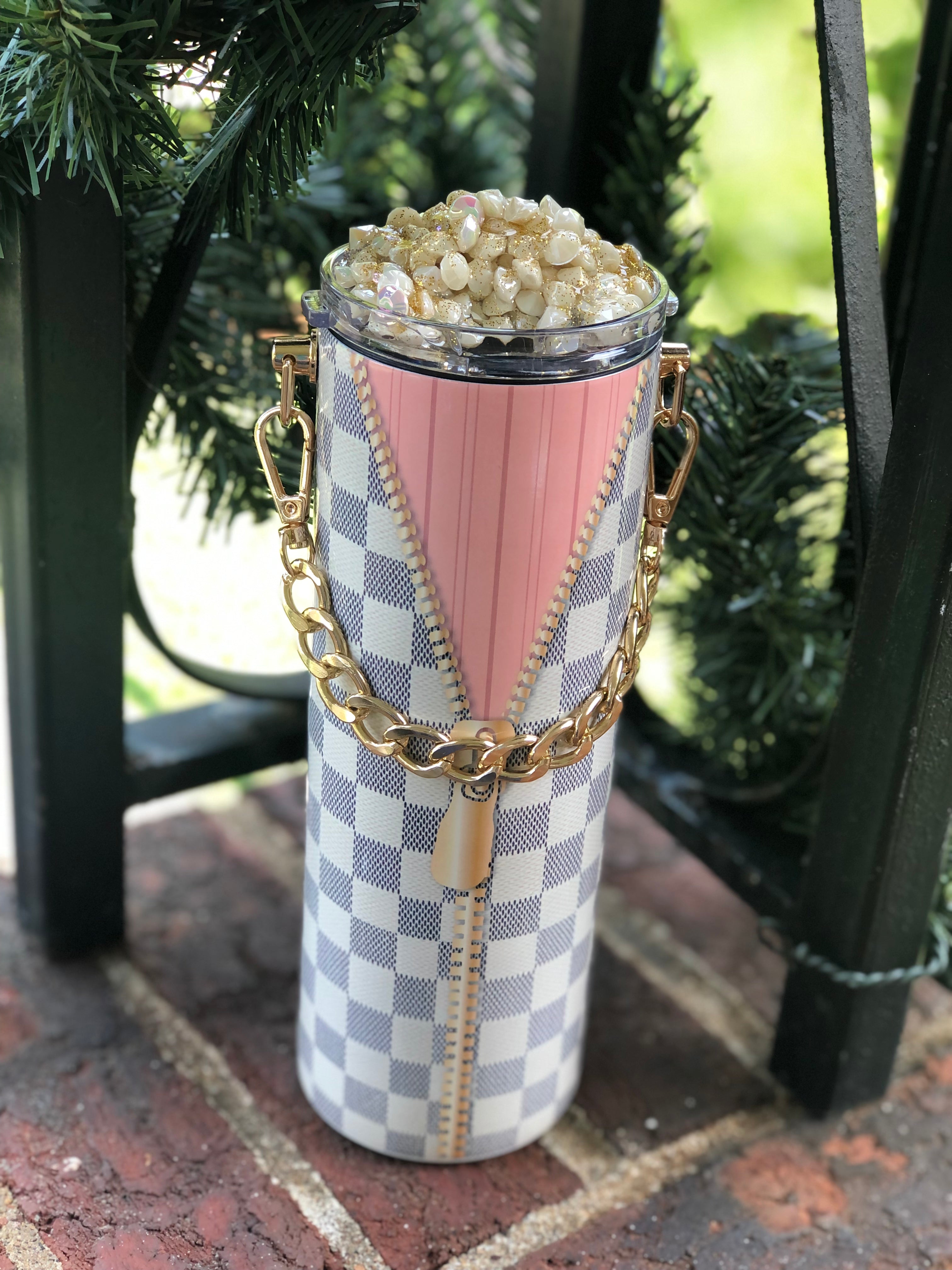 LV inspired purse tumbler – Designs By Us 2021